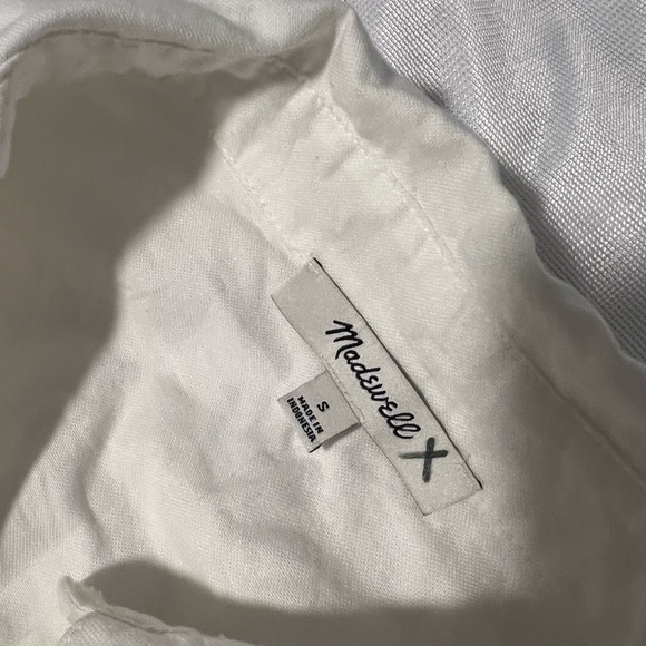 Madewell white shirt size small women’s - Picture 2 of 2